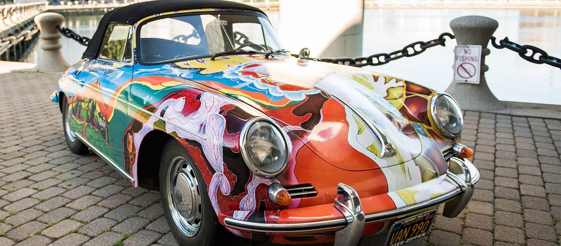 Janis Joplin’s Psychedelic 1965 Porsche 356 Cabrio Heads to Auction in December